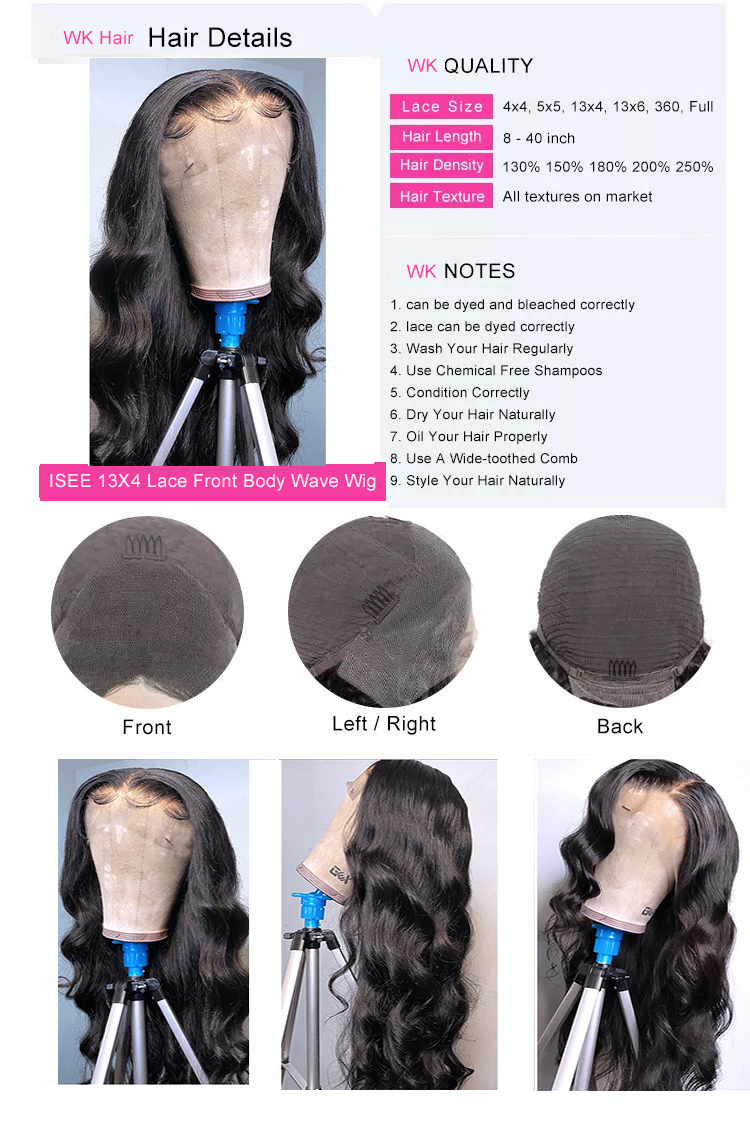 Affordable Lace Front Wigs Body Wave Real Black Hair Wigs1